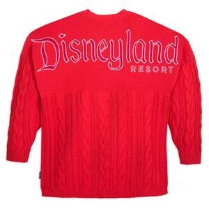 Disneyland Red Cable Knit Sweater Spirit Jersey Size 2X